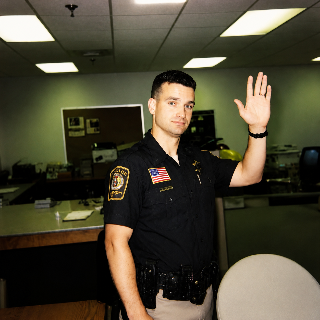 Old law enforcement photo of Timothy R. Vinson